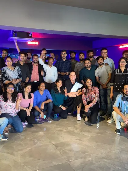 The energy and excitement are clear on the faces of this team during their corporate outing. We love hosting groups and making their day special.