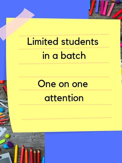 I keep my batches small to ensure I can provide one-on-one attention to every student, helping them with their specific challenges and encouraging their progress.