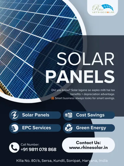 Did you know installing solar offers tax benefits and a depreciation advantage? We provide solar panels and EPC services to help smart businesses make smart savings.