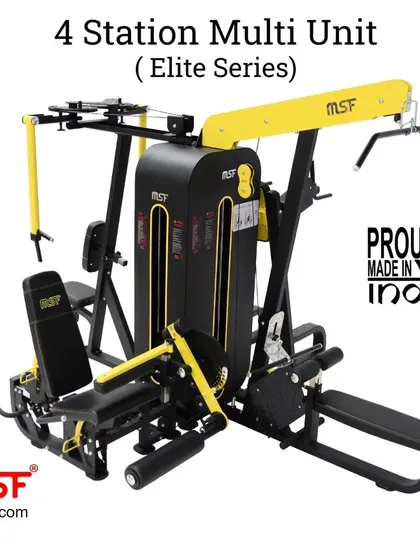 Our 4-Station Multi-Unit, proudly Made in India, combining four key exercises in one machine.