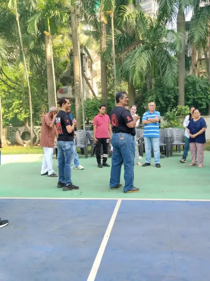 Sharing some lighter moments during a self-defense workshop with the JITO Juhu community group. Training should also be enjoyable.