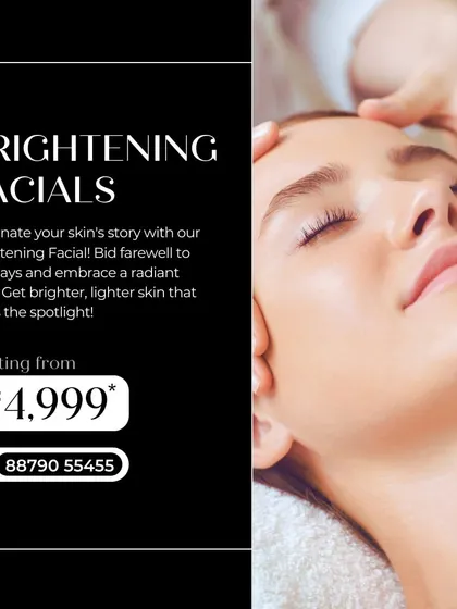 Illuminate your skin's story with our Brightening Facial. We designed this treatment to combat dullness and uneven skin tone, revealing a brighter, lighter complexion that truly shines.