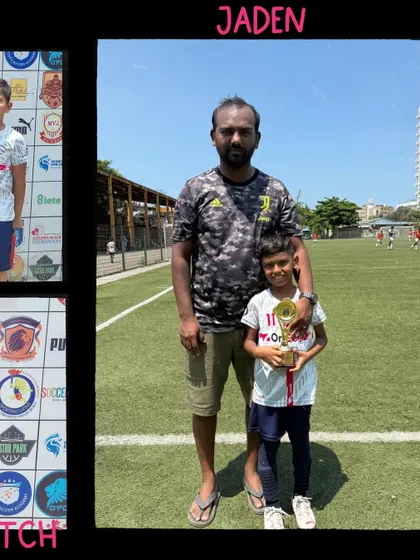 Congratulations to Jaden from our U7 team for earning the Player of the Match award. His hard work in training is paying off on the field.