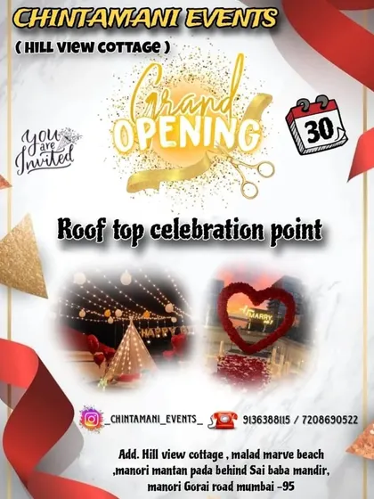 Our January 2024 rooftop opening announcement names Hill View Cottage and advertises the celebration point opening for 30 January.
