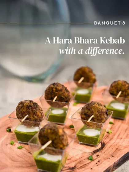 A classic, reimagined. Our Hara Bhara Kebab is simple and familiar, but elevated in presentation and experience. Even the most loved dishes deserve a fresh perspective.