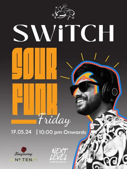 DJ Sour Funk, a veteran of major music festivals, getting ready to spin a set of pure funk and disco. His sets are guaranteed to get the party started.