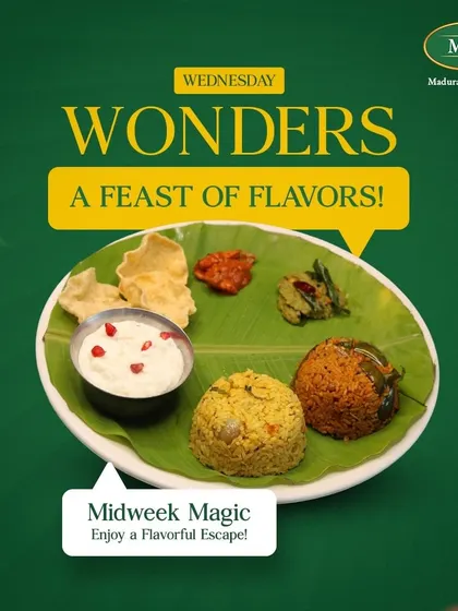 Our Wednesday Wonders combo is a midweek feast of flavors. This plate features a delicious assortment of our variety rice dishes.