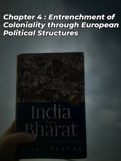 A summary of Chapter 4, detailing the entrenchment of coloniality through European political and administrative structures. The introduction of systems like the Permanent Settlement had devastating economic and social consequences.