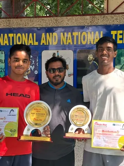 Raghav Prabhu after a hard-fought final at the Championship Series Tournament in Pitampura, where he was the runner-up in the Boys Under-18 Singles. Every tournament is a valuable learning experience.