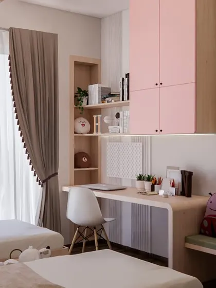 A collection of our bedroom designs, showcasing various styles from modern minimal to ethnic traditional. Each space is crafted to be a unique sanctuary, featuring custom furniture, layered lighting, and thoughtful details.