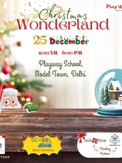 This is the official poster for our Christmas Wonderland event, detailing the date, time, and venue. I handle all the planning so you just have to show up and have fun.
