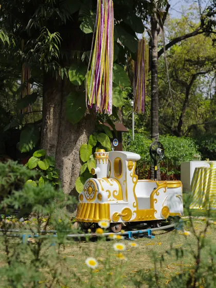 The mini-train ride was a magical addition, providing endless fun for the birthday girl and her friends.