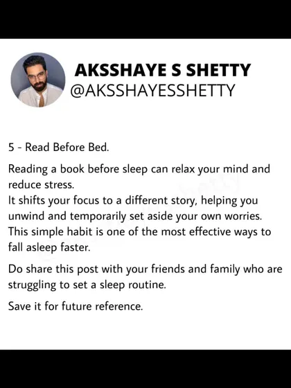 Reading a book before bed is one of the most effective ways to fall asleep faster. It relaxes your mind, reduces stress, and shifts your focus away from your own worries.