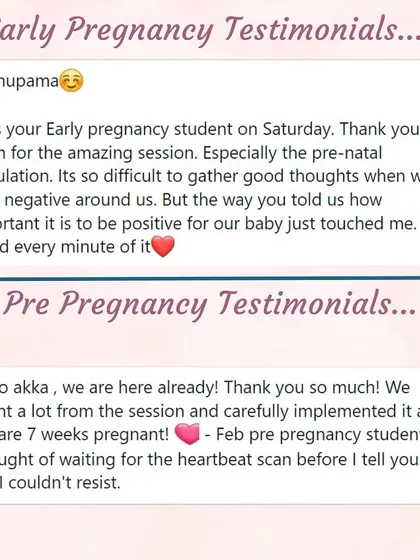 It's so hard to resist sharing good news! This mother from my pre-pregnancy class is now 7 weeks pregnant and couldn't wait for the heartbeat scan to tell me.