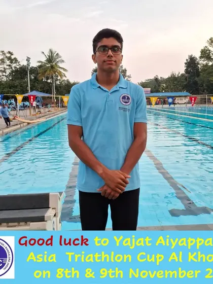 Good luck to our triathlete, Yajat Aiyappa, who is representing India at the Asia Triathlon Cup in Al Khobar. We support multi-disciplinary athletes in their international pursuits.