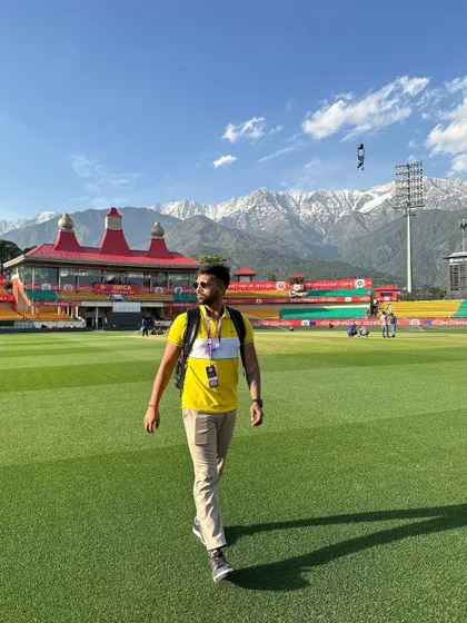 Another stunning view of the Dharamsala stadium. It's a privilege to work in such a beautiful and inspiring setting.