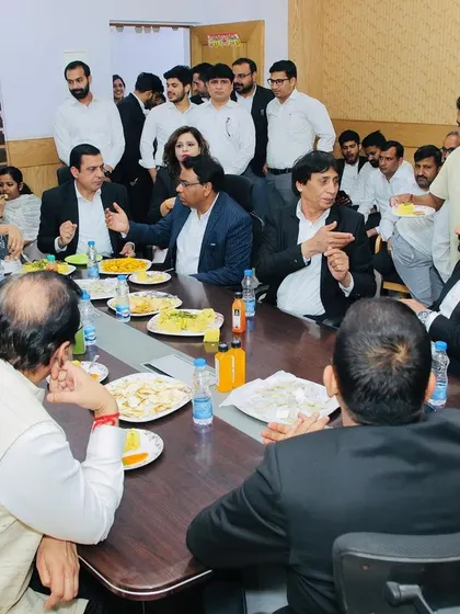 Sharing a meal and conversation with judges and lawyers. These informal gatherings help strengthen the relationship between the bar and the bench.