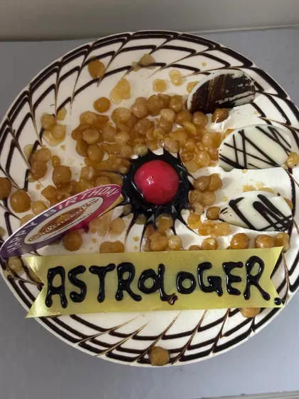 A day well spent with family, celebrating with a special "Astrologer" cake. It's moments like these that ground me and fill me with joy. I'm so grateful for their love and support.