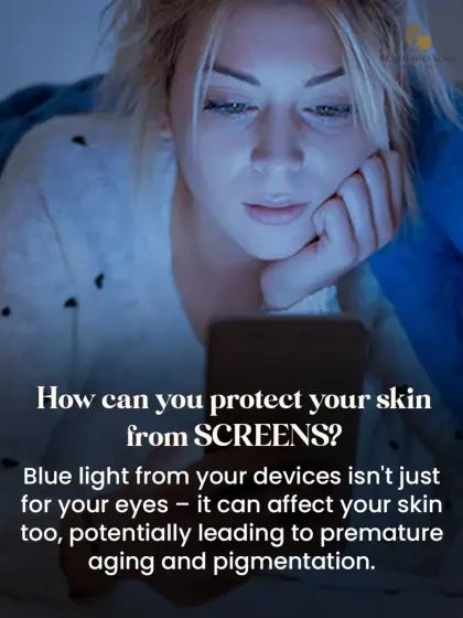 Your phone could be affecting your skin. Blue light is not just for your eyes; it can lead to premature ageing and dark spots. Protecting your skin from all angles, including digital ones, is essential.
