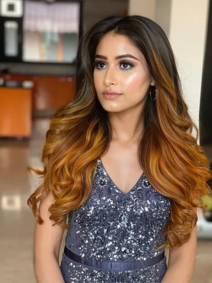 Let them stare. This stunning ombre look with blowout curls gets its dramatic color transition and incredible volume from my expertly blended hair extensions.