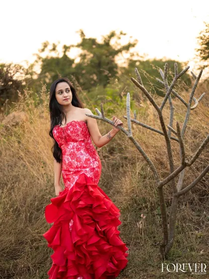 Further images showcasing my collection of modern gowns and lehengas. These photos provide different angles and details of each unique design, from romantic pre wedding shoots to elegant reception looks.