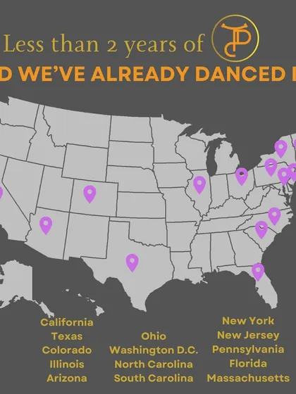 A map of the USA, detailing the many states where I've brought sangeet magic to life.