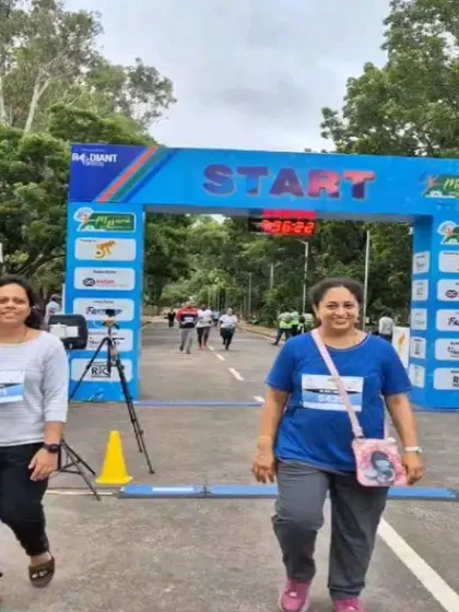 More of our team starting their race at the Mysuru Run. We support runners of all levels and paces.