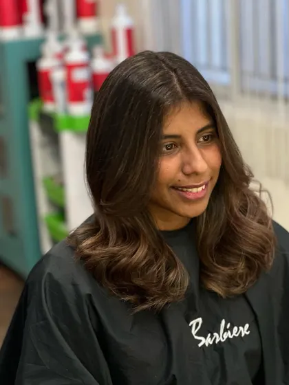A fearless transformation to a beautiful, subtle brunette look.