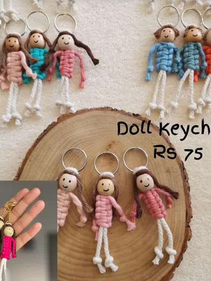 These little doll keychains are so cute and playful. They are a hit with kids as bag charms and make for really unique party favors.