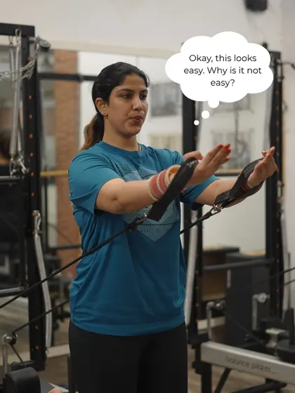 "Okay, this looks easy. Why is it not easy?" The magic of Pilates is in its deceptive simplicity.
