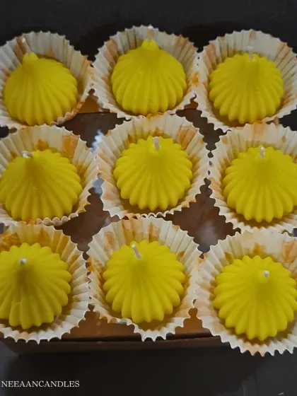 Who needs sweets when you can gift a modak that glows? My modak-shaped candles are a fun twist on tradition, perfect for gifting on Rakhi.