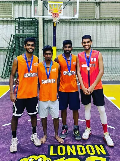 My team after securing the runner-up spot at the Super Hoops Battle.