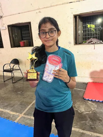 Meet Siddhi Shah, awarded 'Star Boxer' of the competition at the 84th ICCBS event. Along with the title, she also brought home a gold medal, showcasing her exceptional skill and potential.