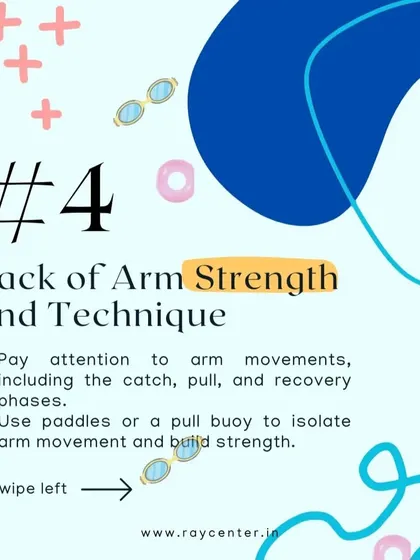 A technical tip on improving arm strength and technique, including the catch, pull, and recovery phases.