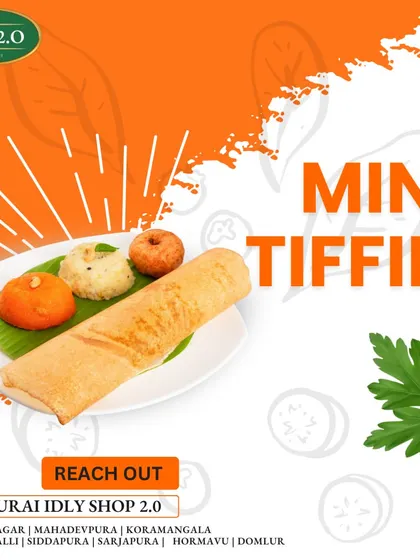 Mini tiffin, maximum satisfaction. This combo plate is your perfect breakfast fix, offering a variety of our most popular items.
