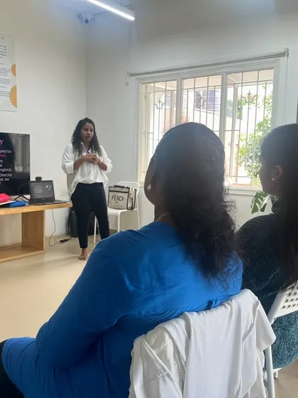 A teacher's perspective during my phonics presentation. The sessions are designed to be interactive, with plenty of opportunities for questions and discussion among fellow educators.