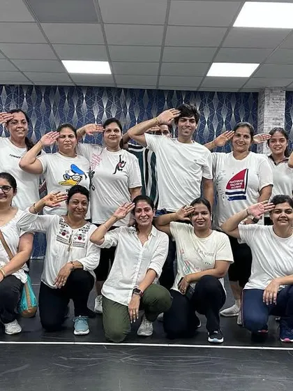 Saluting the nation! Our class celebrating Independence Day together.