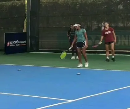 Drilling groundstrokes to build consistency and power. Repetition is the key to making your technique second nature, so you can rely on it during a pressure situation in a match.