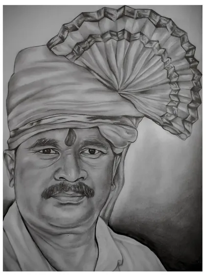 This is a commissioned graphite portrait of a gentleman in a traditional pheta. My goal was to create a respectful and classic pencil sketch, paying close attention to the intricate folds of the turban and the kind expression on his face.