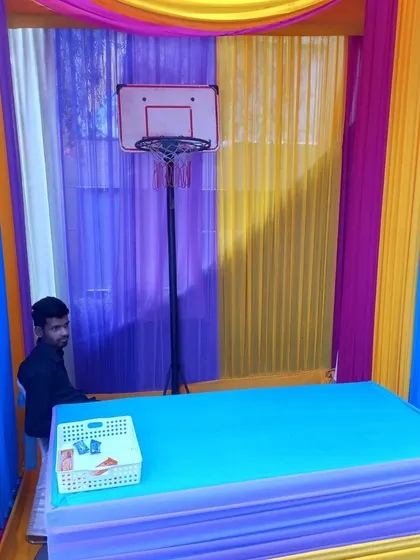Add a simple and fun basketball shooting game to your event. This stall is easy to set up and provides a bit of friendly competition for your guests.