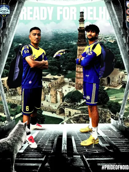 Ready for Delhi. Our players stand against the backdrop of the city's landmarks, symbolizing our mission to conquer the capital.