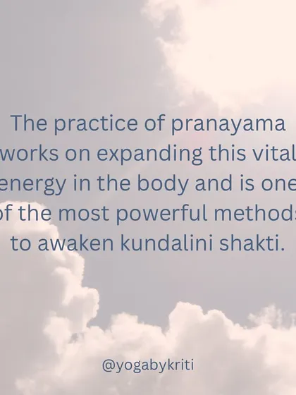 The practice of pranayama is one of the most powerful methods to expand vital energy and awaken kundalini shakti. It goes far beyond the superficial aspect of breath.