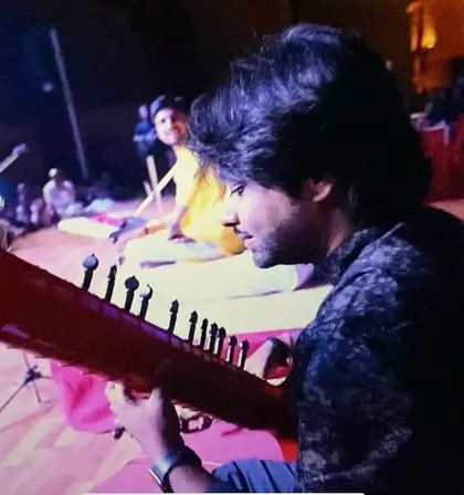 A candid shot from a live Zitar performance in Ahmedabad. The energy of a live audience is incredible, and I always aim to connect with them through my music.
