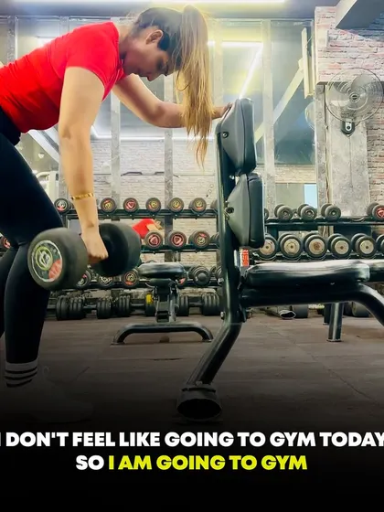 I don't feel like going to the gym today, so I am going to the gym. This is discipline in action.