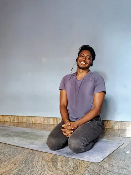 This is the face of someone after 40 rounds of Bhastrika pranayama. That feeling of being completely high, just from the breath, is a result of hyperventilation and a shift in consciousness.