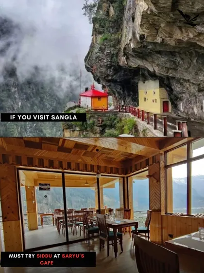 If you're in Sangla, you have to try the local Himachali dish, Siddu, at Saryu's Cafe. We believe travel is also about tasting the local flavours.