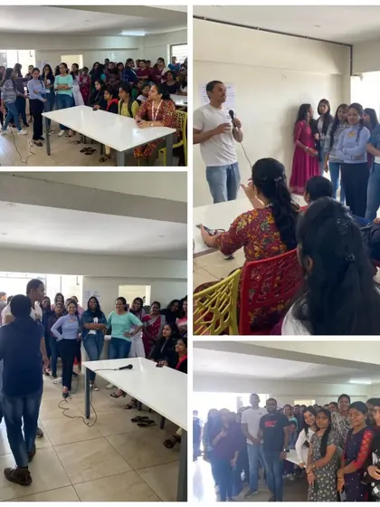 Addressing the group during the women's self-defense seminar. We focus on situational awareness as the first line of defense.