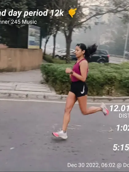 Menstruation is just your body letting go of what's no longer needed. A 12km run on my second day, proving that we are stronger than our excuses.