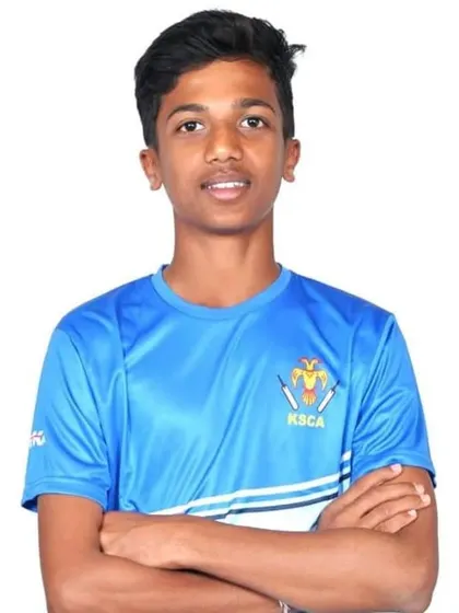 Rathan BR, whose hard work and talent were recognized with a selection for the KSCA U-16 zonals.