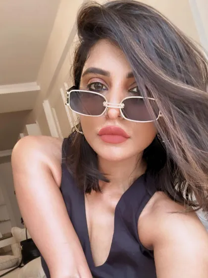 A selfie showing off the beautiful, natural-looking highlights.